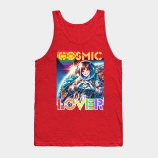 Kawaii, Anime Girl, Cosmic Lover | Catsie Cat Tank Top